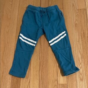 Tea Collection Teal Joggers with White Stripes